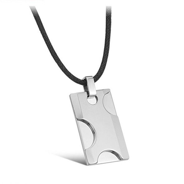 Collier En Acier Tungstène Pour Homme À Graver