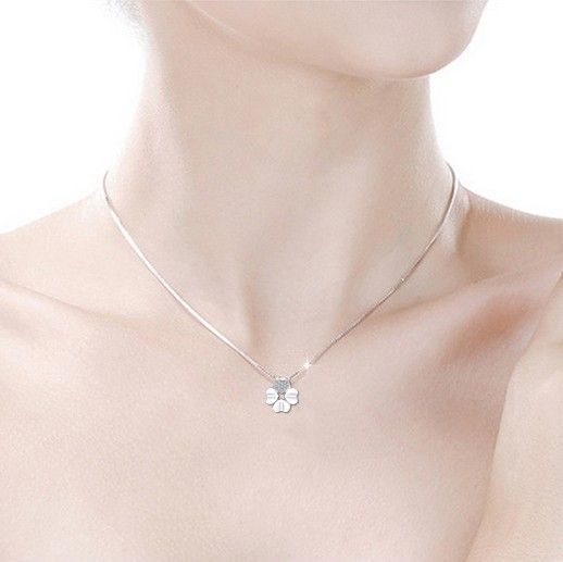 Collier Ajustable De Clavicule En Argent Sterling 925 De Mode Coréenne