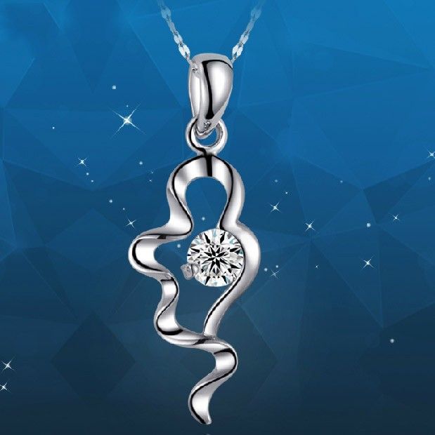 Collier En Argent S925 Assorti Au Cœur