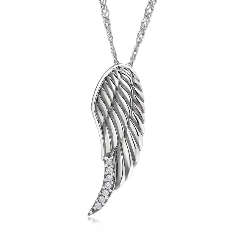 Collier En Argent Sterling D'amant D'ailes D'ange Romantique Nouveauté (prix Pour Une Paire)