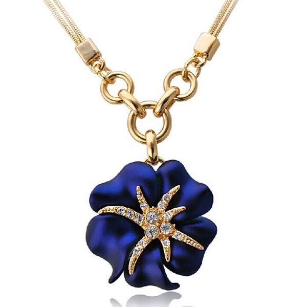 Collier De Chaîne De Clavicule Rétro En Forme De Fleur De Mode Et D'étoile De Mer Pour Les Femmes