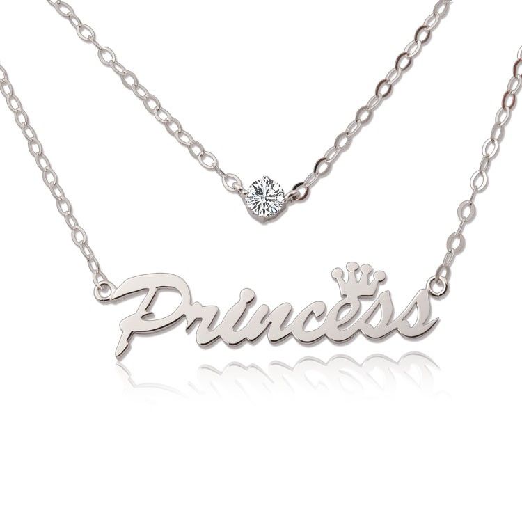 Collier Double Lettre Personnalisée