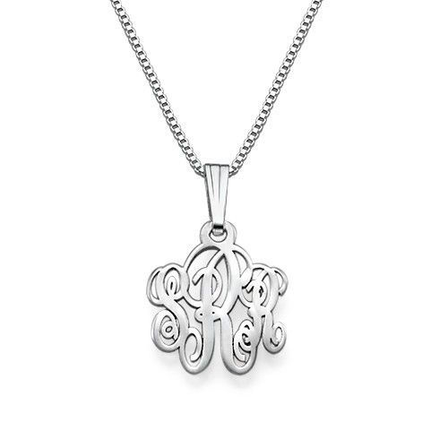 Collier Monogramme En Argent  XS