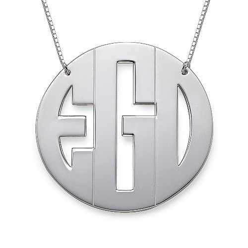 Collier Monogramme À Gros Blocs XXL