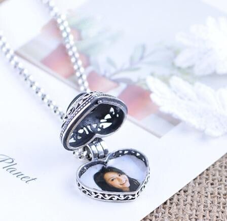 Collier En Onyx Noir Avec Photos En Argent