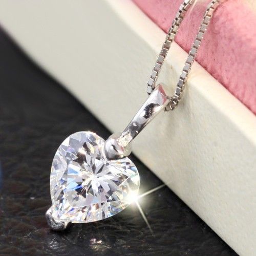 Collier Pendentif En Argent Sterling 925 Avec Zircon Cubique Pour Femme