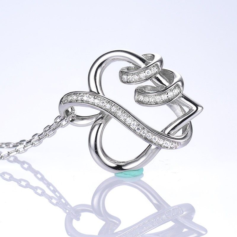 Love Keepsake Collier En Argent 925 En Forme De Cœur