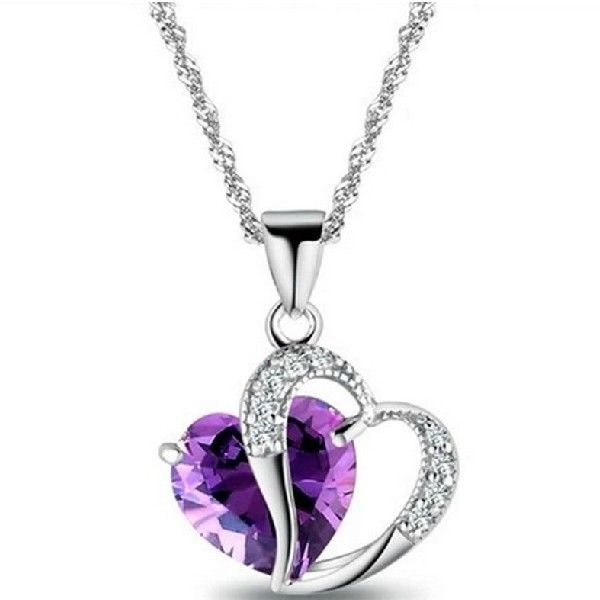 Never To Be Parted Collier En Argent Sterling Pour Femme Love Heart