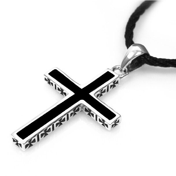 Pendentif Croix En Argent Sterling 925 Pour Homme