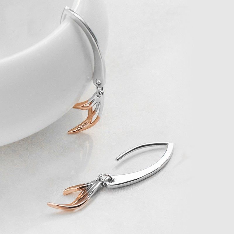 Koi Fish S925 En Argent Sterling Une Paire De Boucles D'oreilles Pour Filles Adolescents Garçons Étudiants Femmes