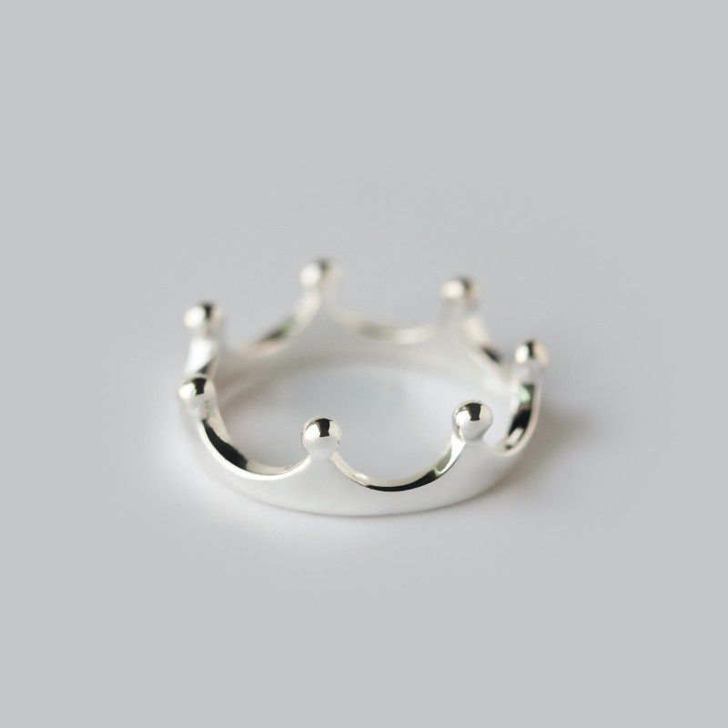 Bague Couronne En Argent Sweet Dream S925 Magnifiquement Emballée