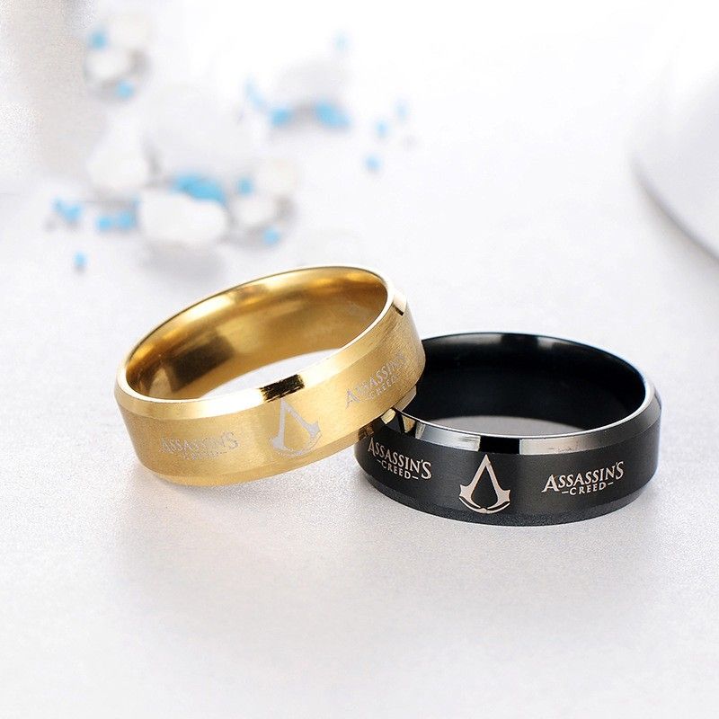 Bague Pour Homme En Acier Titane 316l Assassin's Creed