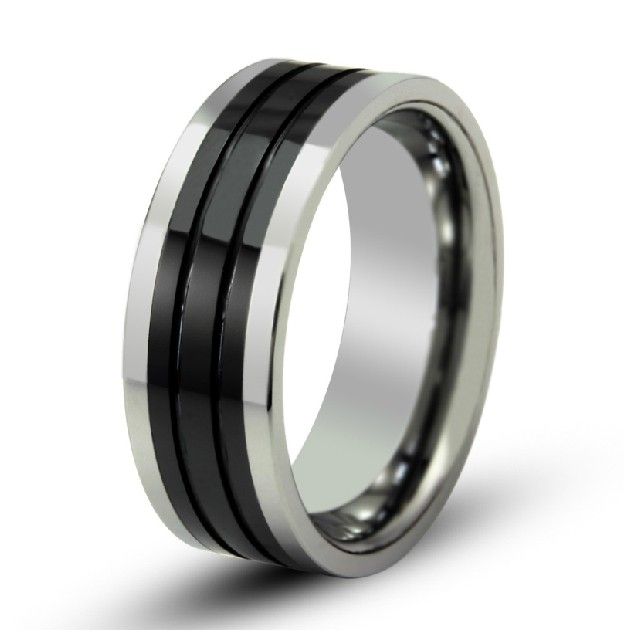 Bague Large En Tungstène Pour Hommes De Différentes Tailles Disponibles