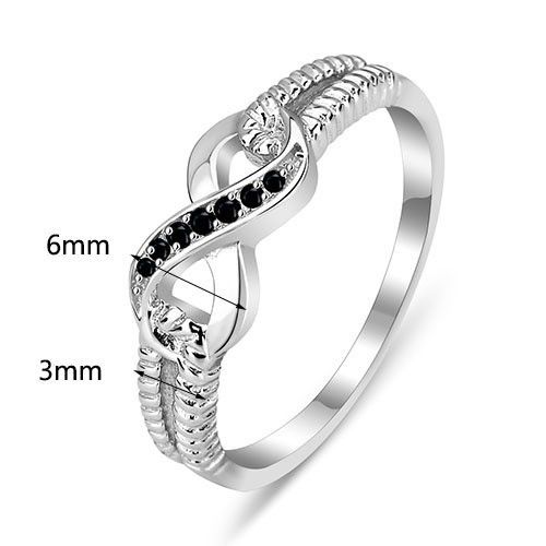 Creative Modeling Bague De Fiançailles En Argent Sterling 925 Incrustée De CZ