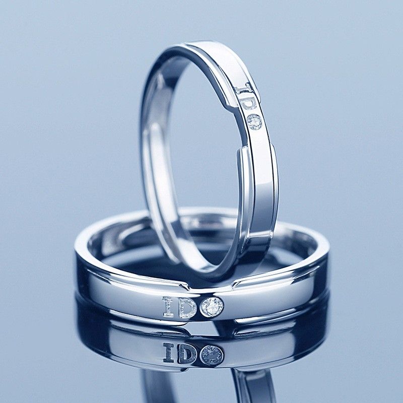 Je Fais Des Anneaux De Promesse Pour Les Couples En Anneaux De Couple Ajustables En Argent Sterling 925