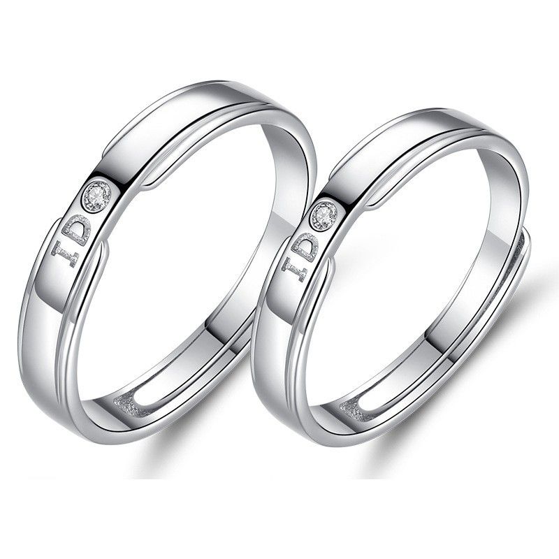 Je Fais Des Anneaux De Promesse Pour Les Couples En Anneaux De Couple Ajustables En Argent Sterling 925