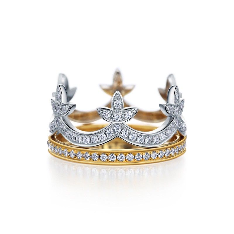 Nouvelle Bague De Couronne Classique En Argent 925 Poli Brillant Allemand