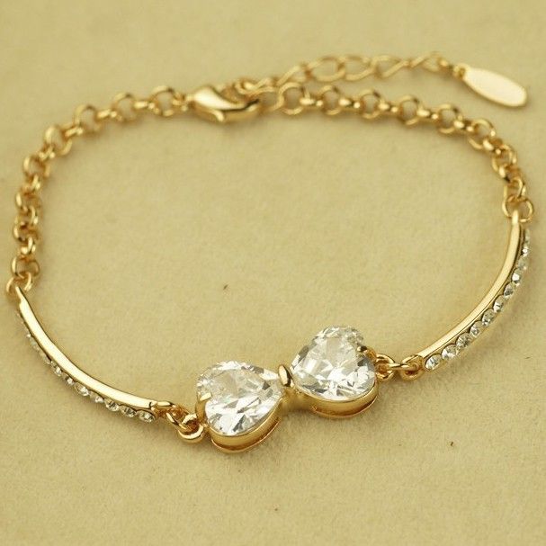 Bracelet De Mode Pour Femmes Élégantes En Cristal Bowknot