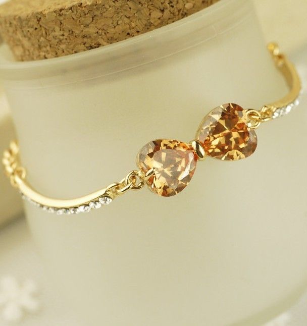 Bracelet De Mode Pour Femmes Élégantes En Cristal Bowknot